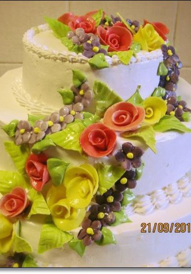 Свадебный торт к58464 - Кондитерская кафе Bonjour