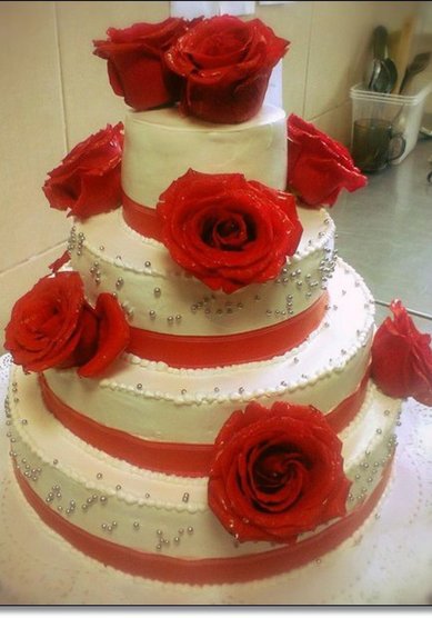 Торт на свадьбу к58495 - Кондитерская кафе Bonjour