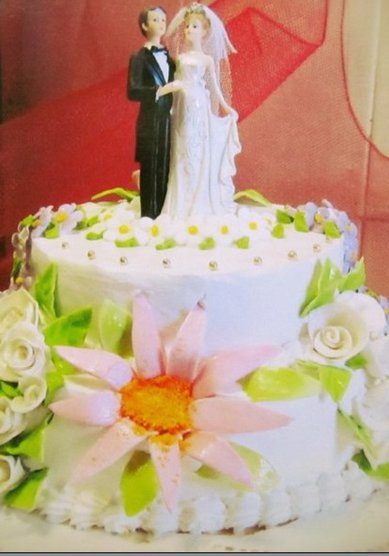 Свадебный торт к58498 - Кондитерская кафе Bonjour