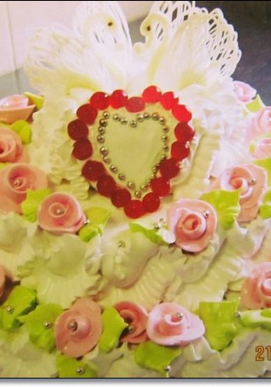 Свадебный торт к58500 - Кондитерская кафе Bonjour