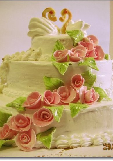 Свадебный торт к58508 - Кондитерская кафе Bonjour