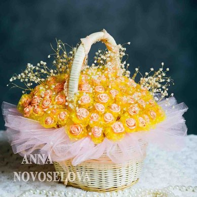 Аксессуар из цветов А7809 - Салон цветов АННА НОВОСЕЛОВА