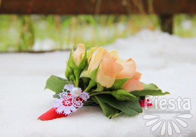 Бутоньерка Ф8421 - Мастерская праздничного декора ФИЕСТА