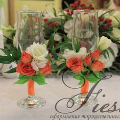 Аксессуар из цветов Ф8436