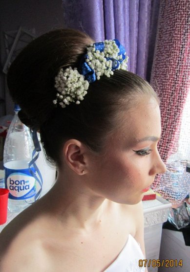 Прическа на свадьбу Е16202 - Свадебный стилист Елена Мазнева