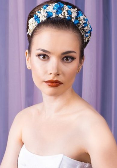 Прическа на свадьбу Е16204 - Свадебный стилист Елена Мазнева