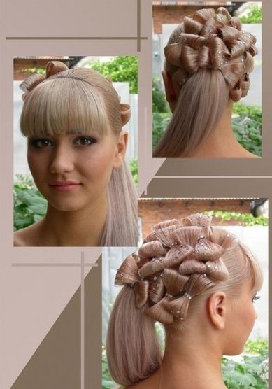 Прическа на свадьбу М16222 - Свадебный стилист Маргарита Левина