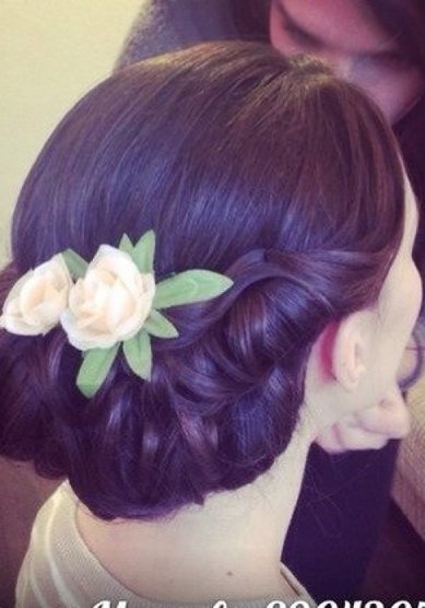 Свадебная прическа К16229 - Свадебный парикмахер Кристина Михеева