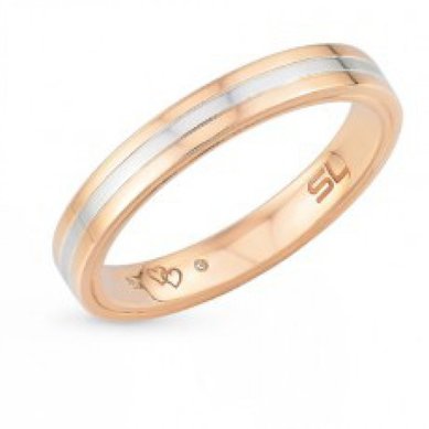 Обручальное кольцо S5675 - Ювелирный гипермаркет SUNLIGHT