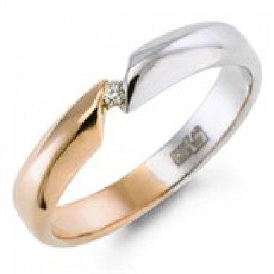 Обручальное кольцо В5712 - Сеть ювелирных салонов Валдай