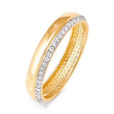 Обручальное кольцо 090032,бр-Z6600 - Сеть ювелирных салонов Zолото