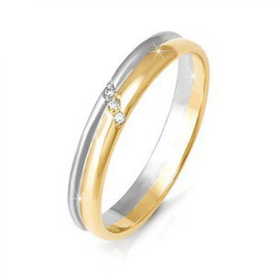 Обручальное кольцо 090019бр-Z6606 - Сеть ювелирных салонов Zолото
