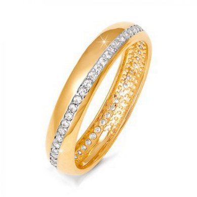 Обручальное кольцо 090029бр-Z6608 - Сеть ювелирных салонов Zолото