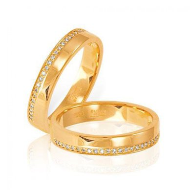 Обручальное кольцо 04-0042-Z6843 - Сеть ювелирных салонов Zолото