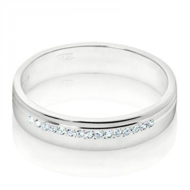 Обручальное кольцо 1-1113W-D-Z6844 - Сеть ювелирных салонов Zолото