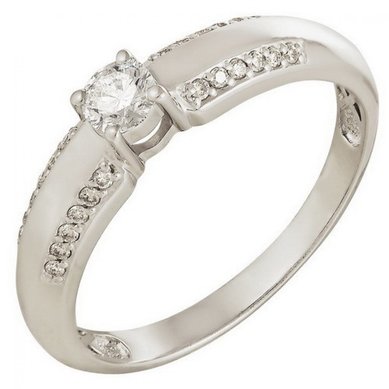 Помолвочное кольцо 1010766-Z7253 - Сеть ювелирных салонов Zолото