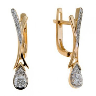 Серьги E108-1981960CD-М9403 - Ювелирная компания Московский ювелирный завод