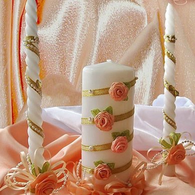 Свадебные свечи Т51480 - Салон аксессуаров Татьяны Князевой