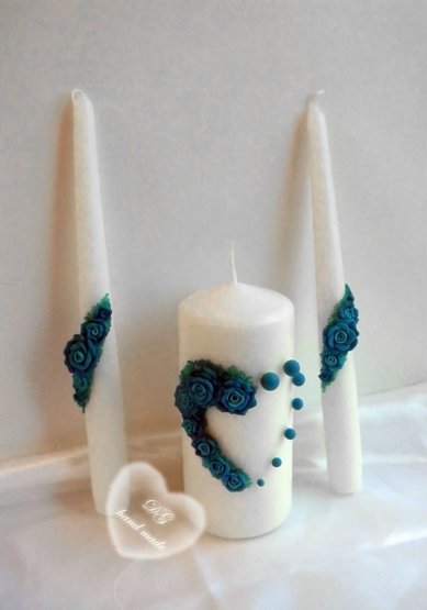 Свадебные свечи А57685 - Мастерская свадебных аксессуаров и подарков АСЕНИЯ