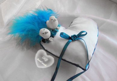 Подушечка для колец А57687 - Мастерская свадебных аксессуаров и подарков АСЕНИЯ